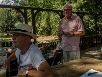 Rast im Spatzl-Biergarten  Rast im Spatzl-Biergarten : 2020.45 Jahre, Deutschland, Europa, Europe, Germany, Klassentreffen, Münster, Nordrhein-Westfalen