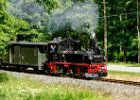 Die Preßnitztalbahn kreuzt die K7129 : 2016.Erzgebirge, Deutschland, Europa, Europe, Germany, Jöhstadt, MRD, Sachsen, Schmalzgrube, jAlbum