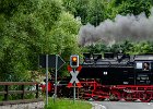 Die Selketalbahn kreuzt die B242 : 2016.Erzgebirge, Alexisbad, Deutschland, Europa, Europe, Germany, Harzgerode, MRD, Sachsen-Anhalt, jAlbum