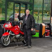 Treffpunkt, Tank und Kaffeepause bei HEM in Witzenhausen : !Moped-Touren, 2017.4-Laender, 2017.4-Länder, Deutschland, Europa, Europe, Germany, Hessen, Moped-Touren, Witzenhausen