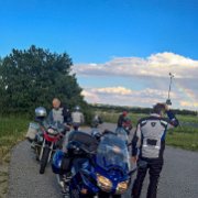 Technische Pause an der L160 : !Moped-Touren, 2017.4-Laender, 2017.4-Länder, Europa, Europe, Gerd Kossack, Göttlesbrunn, Max-Planck-Schule, Moped-Touren, Niederösterreich, Norbert Brüchle, Werner Probst, Österreich