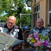 Pause im Restaurant Luginsland am Schleizer Dreieck : !Moped-Touren, 2017.4-Laender, 2017.4-Länder, Deutschland, Europa, Europe, Germany, Max-Planck-Schule, Moped-Touren, Schleiz, Thüringen