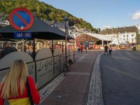 Abendessen mit Public Viewing in Malmedy : 2018.Ardennen, Belgien, Europa, Europe, MRD