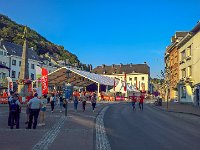 Abendessen mit Public Viewing in Malmedy : 2018.Ardennen, Belgien, Europa, Europe, MRD, Malmedy, Wallonie